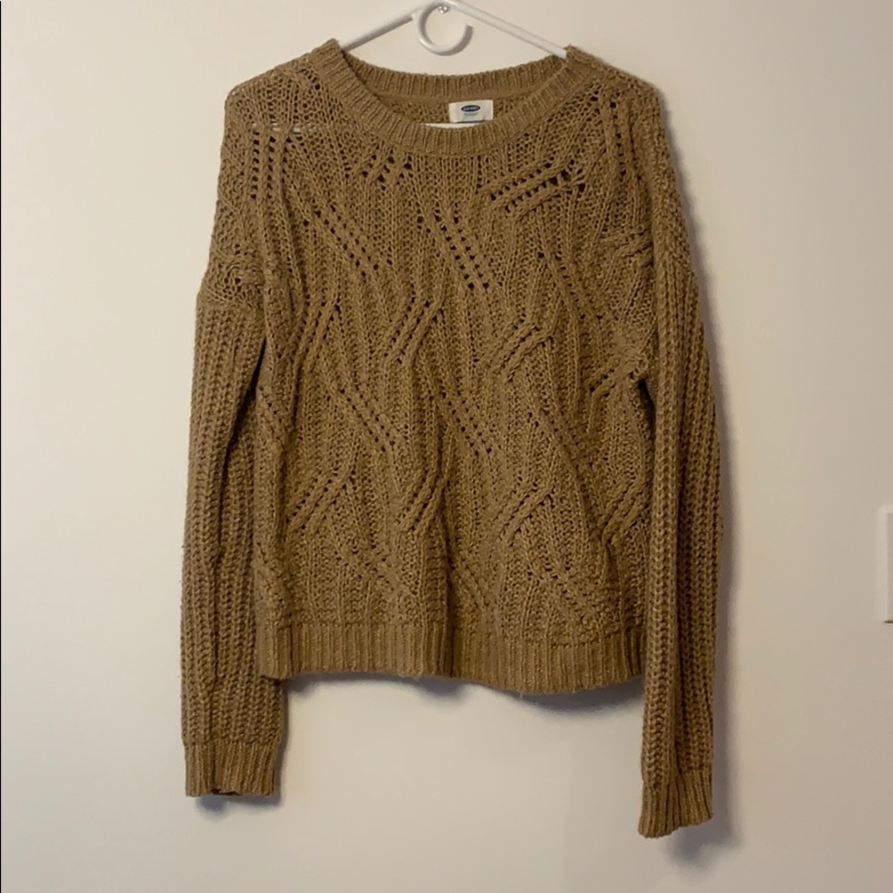 Cable knit sweater